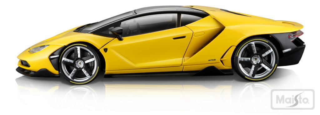 Maisto Exclusive Series Lamborghini Centenario - Yellow - Profile View