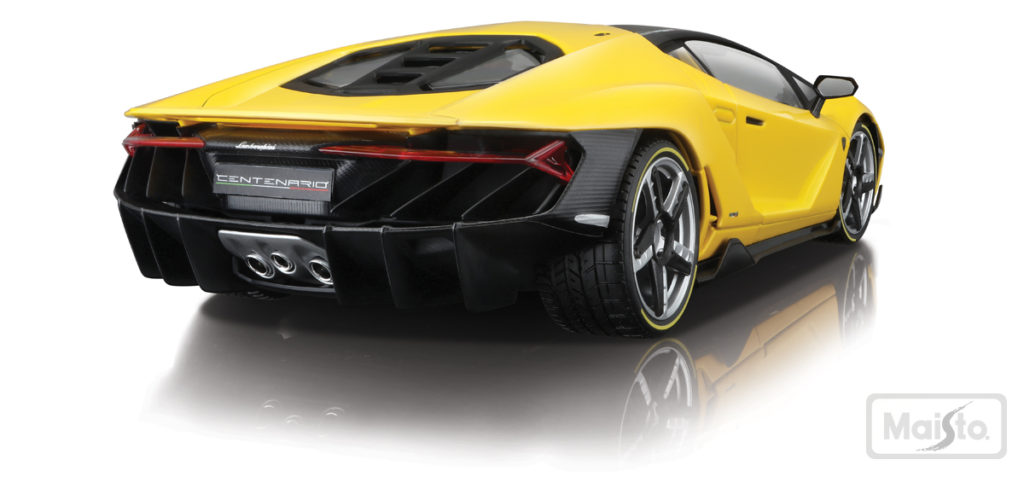 Maisto Exclusive Series Lamborghini Centenario - Yellow - Rear View