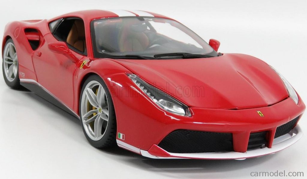 Bburago 1:18 Ferrari 488GTB 70th Anniversary The Schumacher - Front