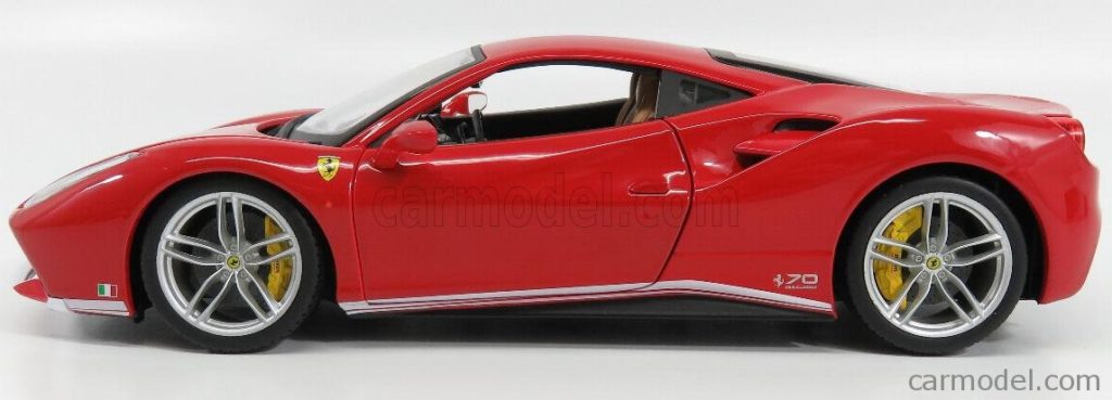 Bburago 1:18 Ferrari 488GTB 70th Anniversary The Schumacher - Profile