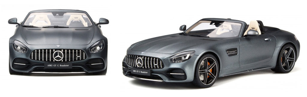 GT Spirit Mercedes Benz AMG GT C - Designo  Magno Selenite Grey - Front