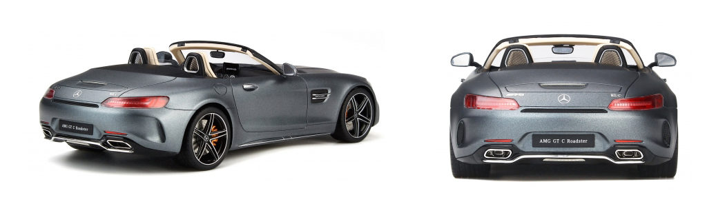 GT Spirit Mercedes Benz AMG GT C - Designo  Magno Selenite Grey - Rear