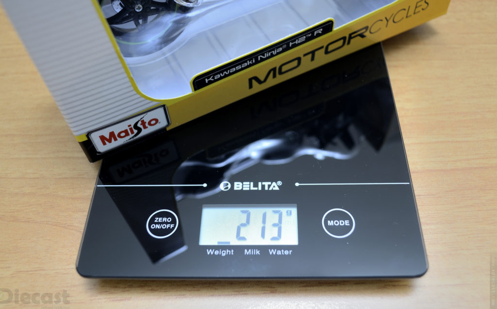 Maisto 1:12 Kawasaki Ninja H2R - Weight