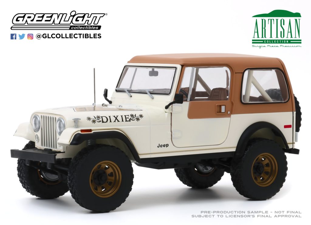 Greenlight 1:18 1979 Jeep CJ7 Golden Eagle Dixie